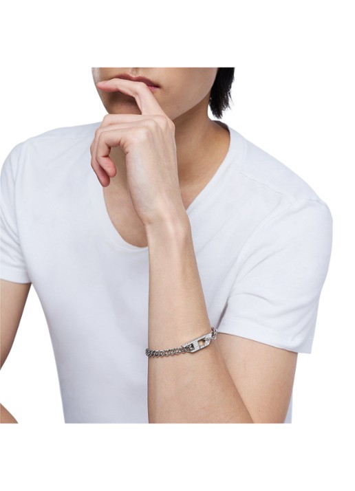Diesel Armband DX1627040 - detail 4 zilver