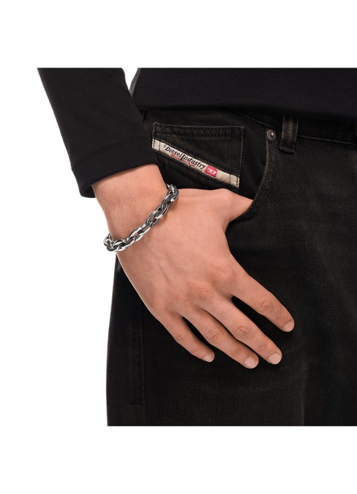 Diesel Armband DX1737040 - detail 4 zilver