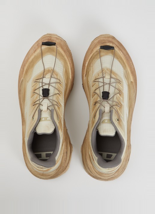 Diesel D-Cage Runner sneaker met mesh details - detail 3 beige
