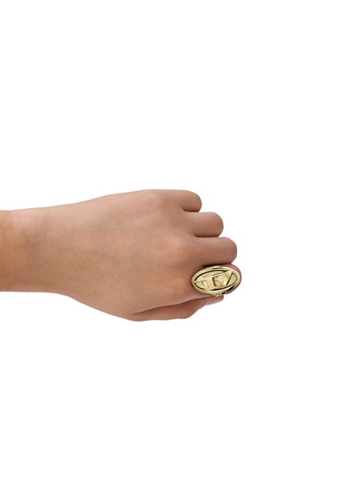 Diesel D-Era horloge ring DZ5625 - detail 4 goud