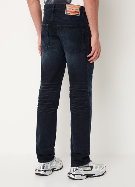 Diesel D-Finitive straight leg jeans met donkere wassing - achterkant 3 donkerblauw