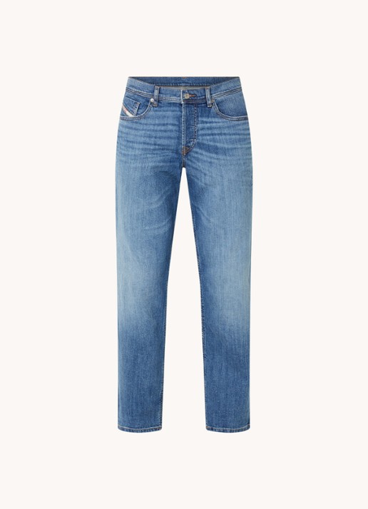 Diesel D-Finitive straight leg jeans met medium wassing - voorkant 4 indigo