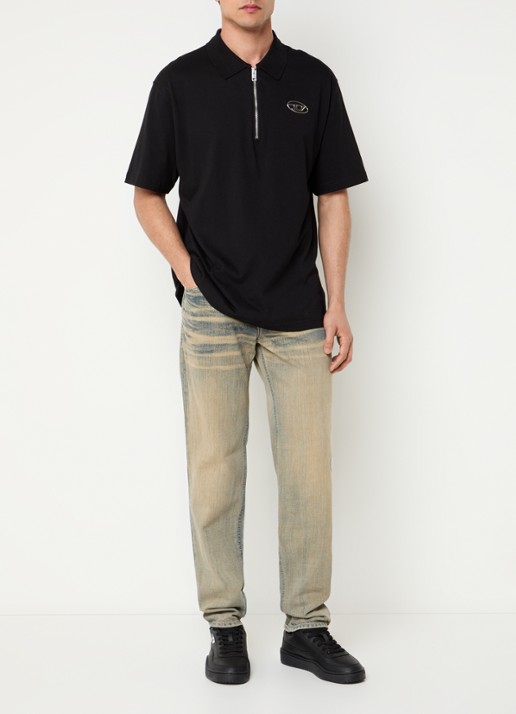Diesel D-Finitive straight leg jeans met verwassen afwerking - voorkant 2 indigo