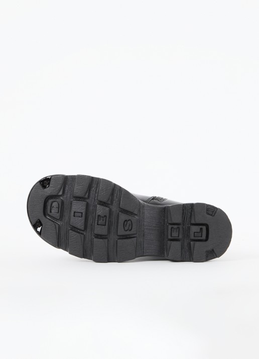 Diesel D-Hammer BT D biker boot van leer - detail 4 zwart