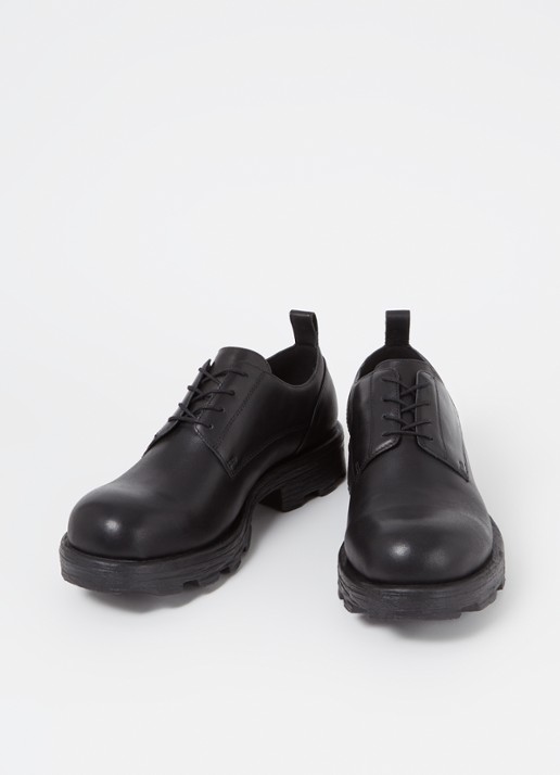 Diesel D-Hammer SH veterschoen van leer - detail 2 zwart