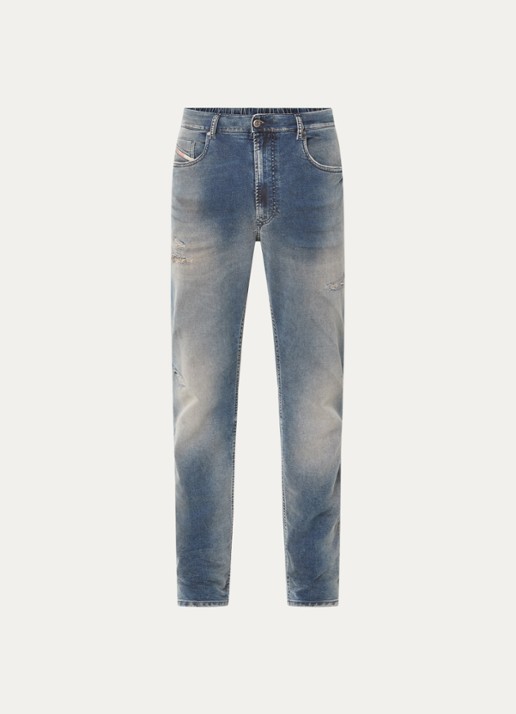 Diesel D-Krooley-Bw slim fit jeans met medium wassing - voorkant 4 indigo