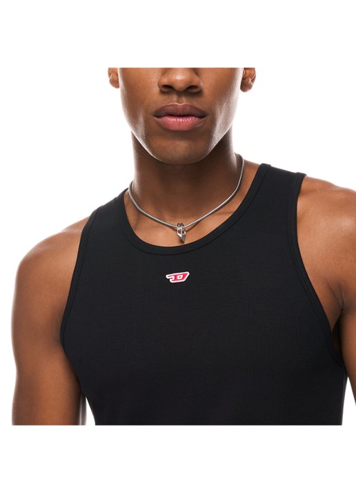 Diesel D Logo ketting DX1672040 - detail 3 zilver