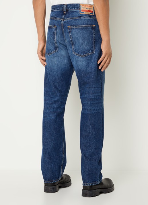 Diesel D-Macs loose fit jeans met medium wassing - achterkant 3 indigo