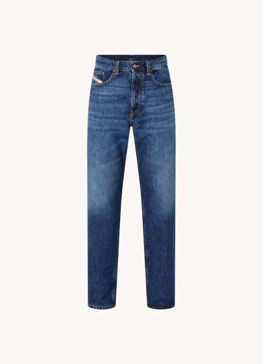 Diesel D-Macs loose fit jeans met medium wassing - voorkant 4 indigo