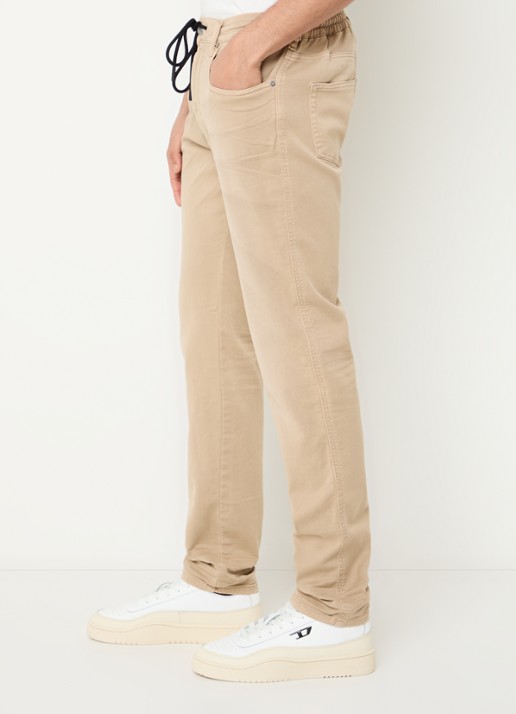Diesel D-Strukt-B straight leg jeans met gekleurde wassing - detail 3 beige