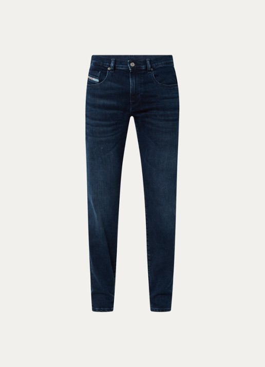 Diesel D-Strukt slim fit jeans met steekzakken - voorkant 2 indigo
