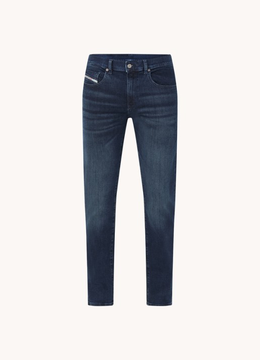 Diesel D-Strukt slim fit jeans met steekzakken - voorkant 2 zwart
