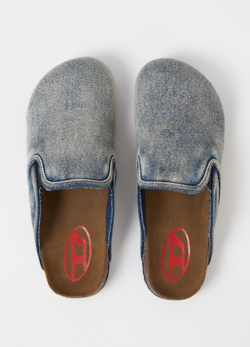 Diesel D-Woodstock muiltje van denim - detail 4 indigo