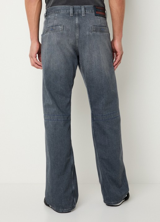 Diesel D-zeta straight fit jeans met gekleurde wassing - achterkant 5 grijs
