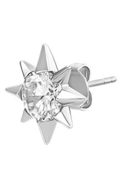 Diesel Enkele oorknopje DX1748040 - detail zilver