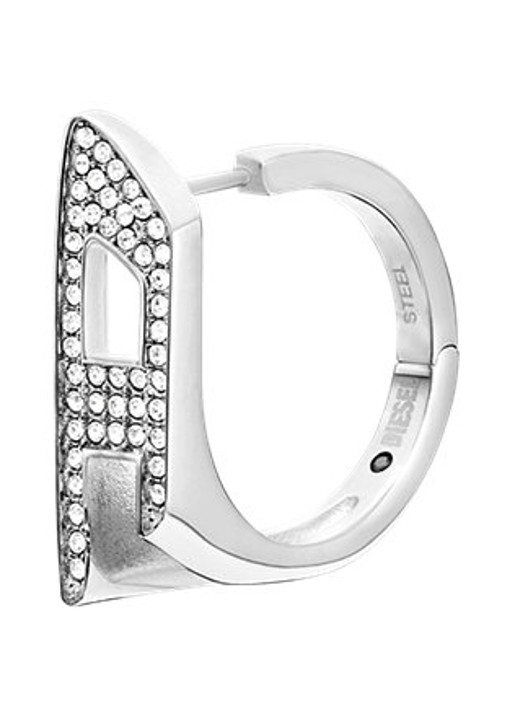 Diesel Enkele oorring DX1628040 - detail zilver