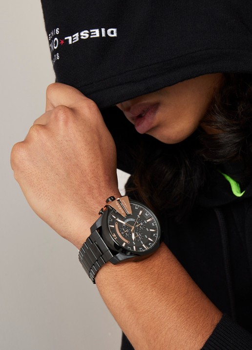 Diesel Horloge Master Chief DZ4309 - voorkant 2 zwart