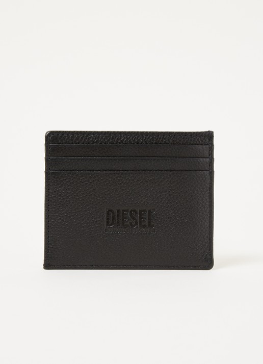 Diesel Johnny pasjeshouder van leer  - detail zwart