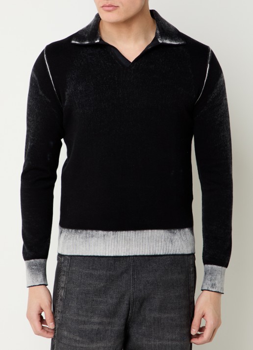 Diesel K-Lorenzo fijngebreide regular fit polo