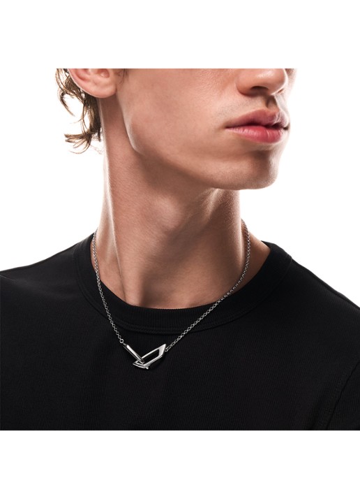 Diesel Ketting DX1727040 - detail 5 zilver
