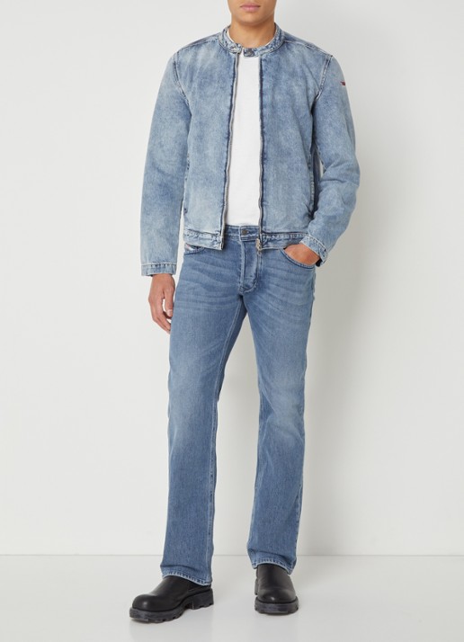 Diesel Larkee straight leg jeans met medium wassing - voorkant 5 indigo