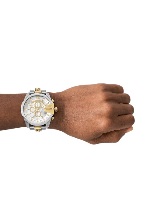 Diesel Mega Chief horloge DZ4672 - detail 3 zilver