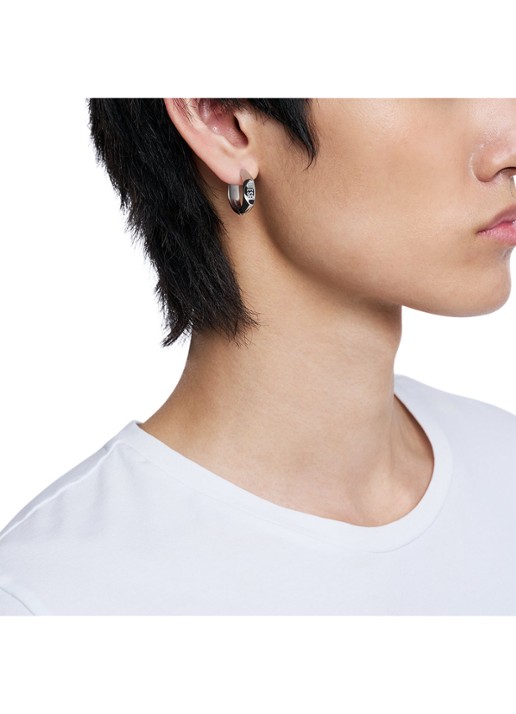 Diesel Metamorph enkele oorring DX1631040 - detail 3 zilver