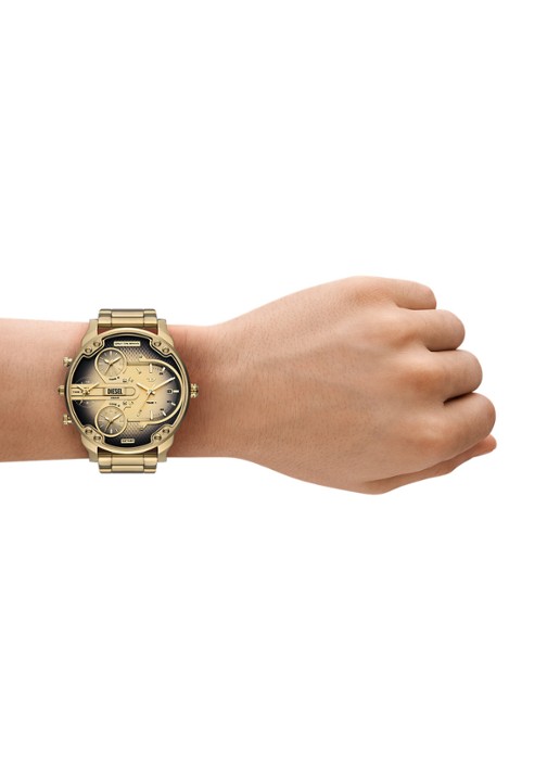 Diesel Mr. Daddy Slim Horloge DZ7490 - detail 3 goud