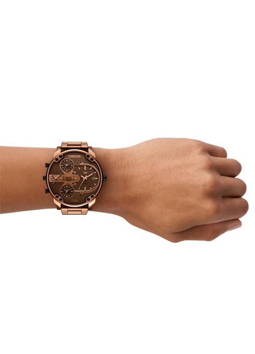 Diesel Mr. Daddy Slim horloge DZ7493 - detail 4 bruin