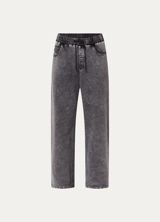 Diesel P-Stuk loose fit joggingbroek met steekzakken - voorkant 4 donkergrijs