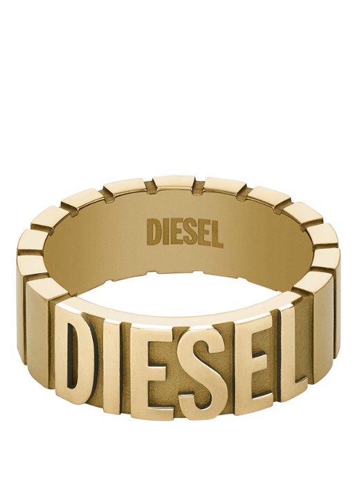 Diesel Ring met logo DX143971011 - detail 3 goud