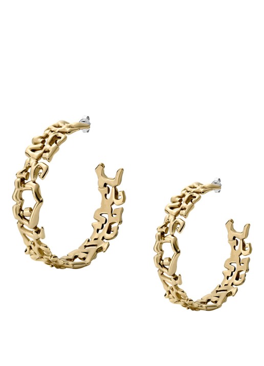 Diesel Runway oorringen DX1656710 - detail goud
