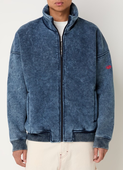 Diesel S-Batel jack met teddy voering en verwassen afwerking