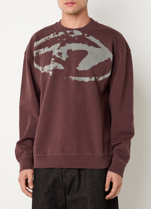 Diesel S-Box-N5 sweater met logoprint