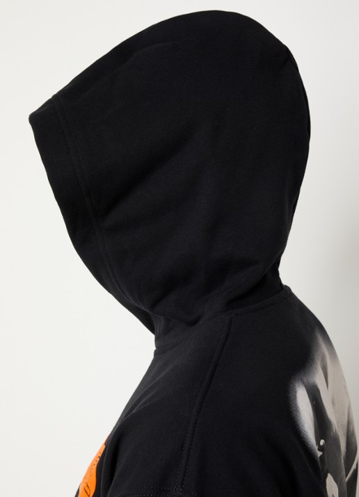 Diesel S-boxt hoodie met logo- en backprint - detail 4 zwart