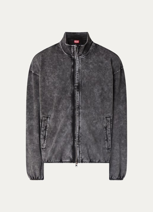 Diesel S-Corsy vest met steekzakken - voorkant 3 donkergrijs