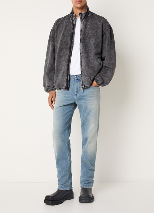 Diesel S-Corsy vest met steekzakken - voorkant 4 donkergrijs