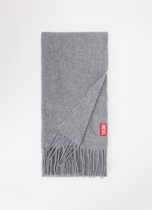 Diesel S-Imon-D-Long sjaal in wolblend 150 x 50 cm