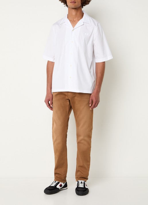 Diesel S-Mac regular fit overhemd met borduring - voorkant 4 wit