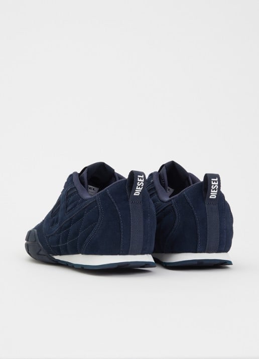 Diesel S-Pagodha sneaker van suède - achterkant 5 donkerblauw
