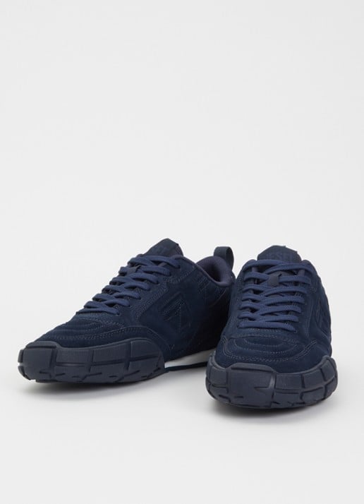 Diesel S-Pagodha sneaker van suède - detail 2 donkerblauw