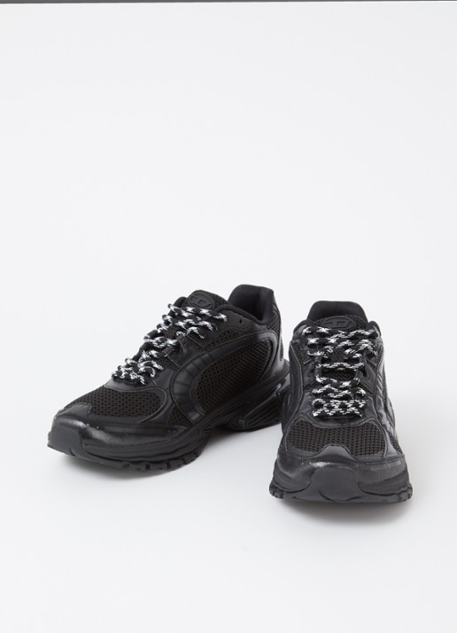 Diesel S-Pro-V-Dense Low sneaker met mesh details - detail 3 zwart