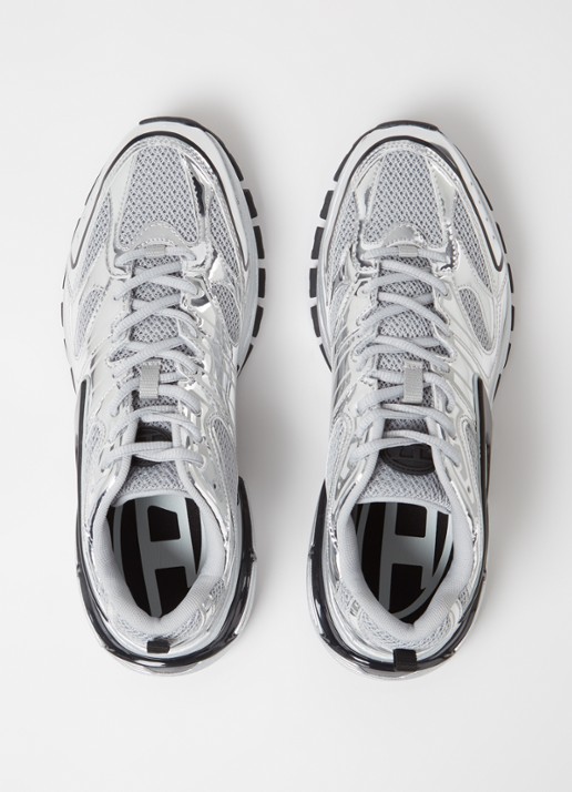 Diesel S-Serendipity sneaker van mesh met metallic finish - detail 2 zilver