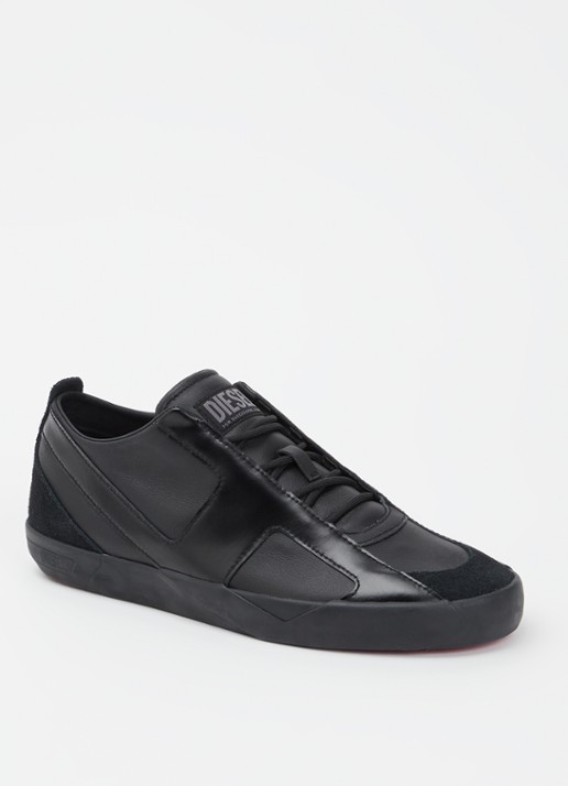 Diesel S-Slante-D sneaker van leer met suède details
