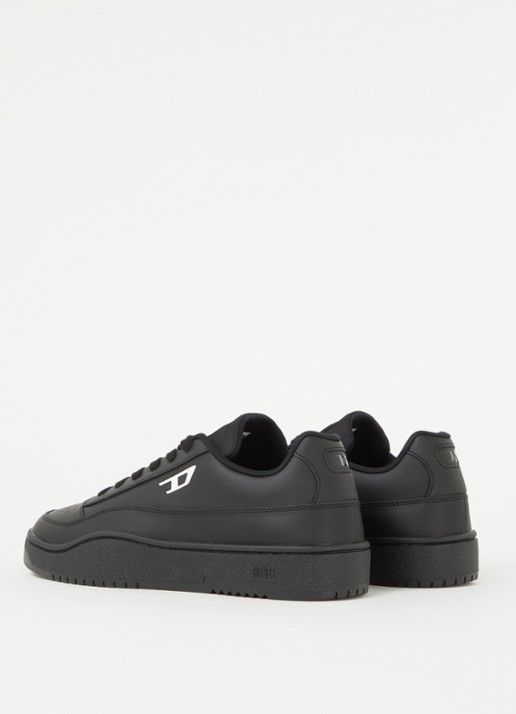 Diesel S-Tracker-D sneaker van leer - achterkant zwart