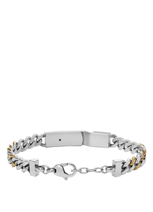 Diesel Schakelarmband met logo DX1457931 - detail 3 zilver