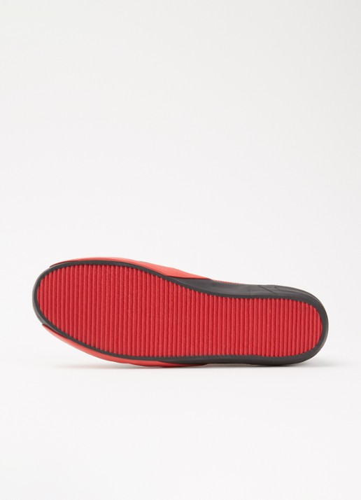 Diesel Slante-D Low sneaker van leer met logo - detail 3 rood