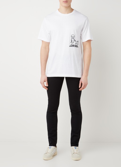 Diesel Sleenker skinny jeans met stretch - voorkant 2 zwart