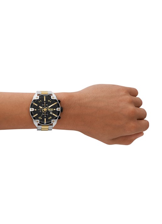 Diesel Spiked horloge DZ4627 - detail 3 zilver