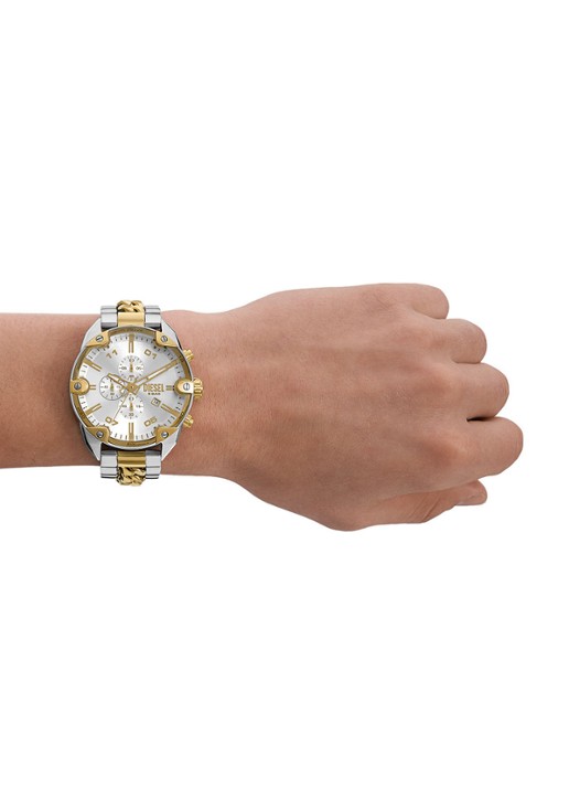 Diesel Spiked horloge DZ4629 - detail 3 zilver